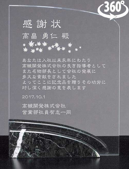 レーザー彫刻表彰楯AK1535